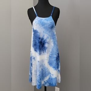 Wallflower Blue Tie-Dye Dress
